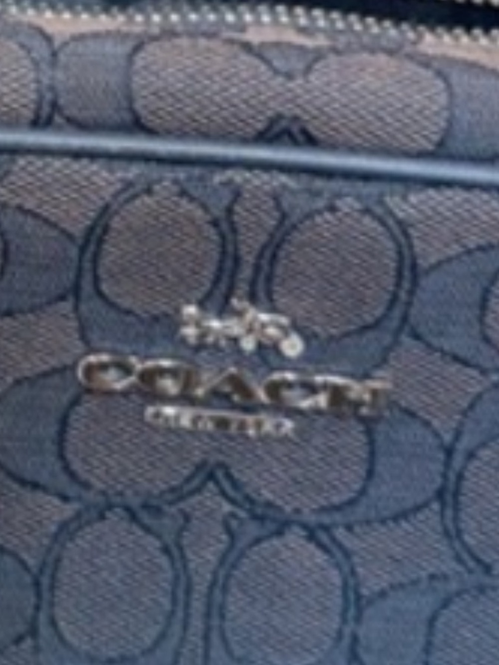 Coach denim Iconic “C” Crossbody